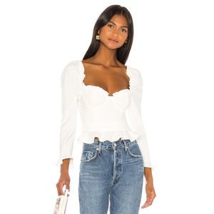 MAJORELLE Corie Top In White